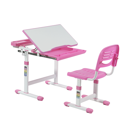 Парта растущая и стул Cantare Pink в Салавате - изображение