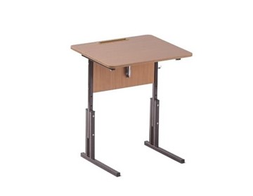 Детский стол 1-местный регулируемый по высоте и наклону Классик 3-5, ЛДСП Бук/Коричневый в Уфе
