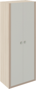 Шкаф двухстворчатый Глэдис М22 (Шимо светлый/Белый текстурный) в Салавате
