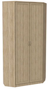 Шкаф распашной 401 угловой со штангой, цвет Дуб Сонома в Салавате