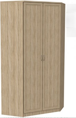 Шкаф распашной 403 несимметричный, цвет Дуб Сонома в Уфе - изображение