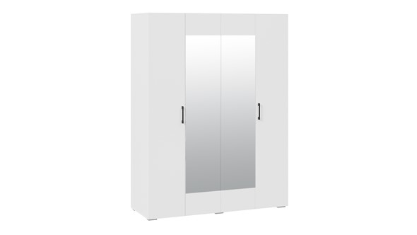 Четырехстворчатый шкаф с зеркалом Нео (Белый) в Стерлитамаке - изображение