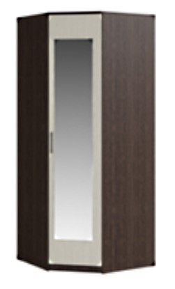 Шкаф угловой Светлана, с зеркалом, венге/дуб молочный в Стерлитамаке - изображение
