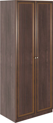 Распашной шкаф Беатрис М02 (Орех Гепланкт) в Стерлитамаке - изображение