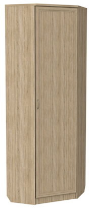 Шкаф распашной 402 угловой со штангой, цвет Дуб Сонома в Стерлитамаке - изображение