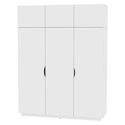Распашной шкаф Аврора (H29) 2322х1801х540, Белый в Стерлитамаке - изображение