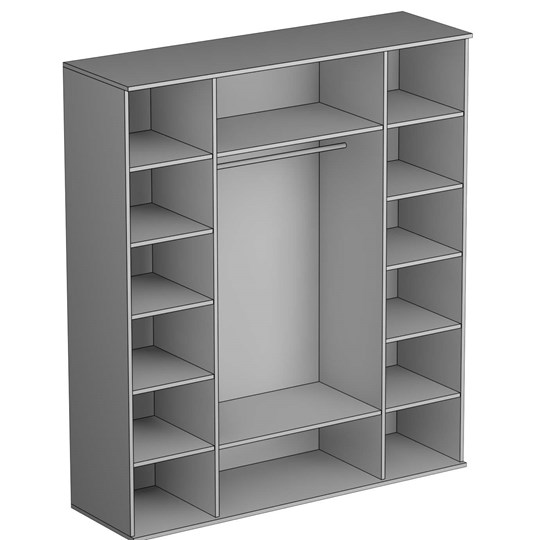 Шкаф четырехдверный Twist, 2 зеркала, (Tw-ШО-04 2г/2зр) в Стерлитамаке - изображение 1