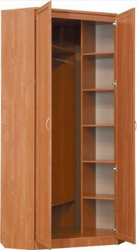 Шкаф 401 угловой со штангой, цвет Венге в Уфе - изображение 1