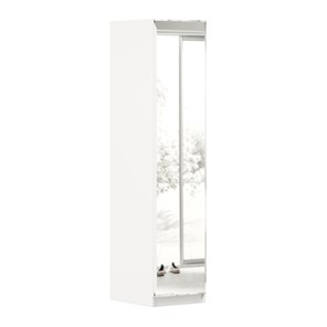 1-створчатый шкаф Айла с зеркалом ЛД 688.140.000, Белый, исполнение 1 в Салавате