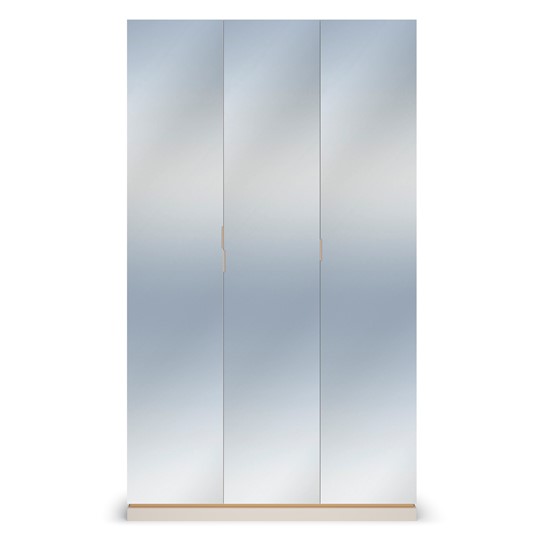 Шкаф 3-х дверный в спальню Капри, с зеркальными фасадами в Стерлитамаке - изображение 1