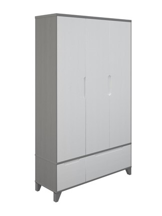 Распашной шкаф Соня, Серый/Белый в Стерлитамаке - изображение