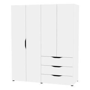Шкаф четырехдверный Astrid H280 (Белый) в Стерлитамаке
