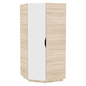 Распашной шкаф Аврора (H34) 1872х854х854, Дуб сонома светлый-Белый в Стерлитамаке