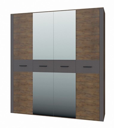 Шкаф четырехдверный Куба ШР-4 (С зеркалом) в Уфе - изображение