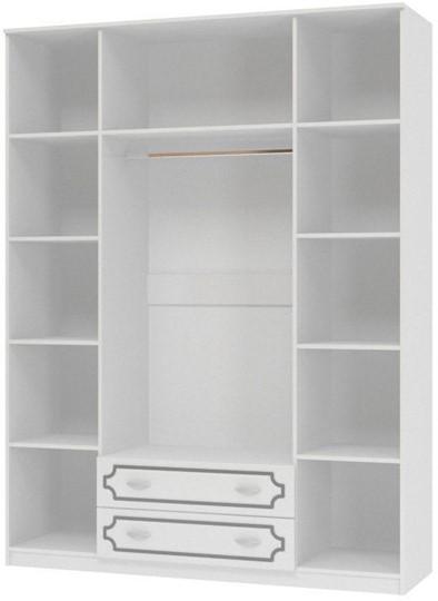 Шкаф четырехстворчатый Лак (Белый Жемчуг) в Стерлитамаке - изображение 1
