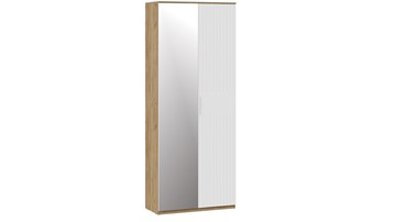Шкаф распашной с 2-мя дверьми Хилтон Исп.2.1 (Дуб Крафт Золотой/Белый матовый) в Стерлитамаке - предосмотр