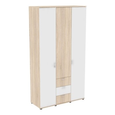 Шкаф 3-х дверный H57, ДСС-Белый в Стерлитамаке - изображение