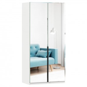 2-створчатый шкаф Норд ЛД 677.070.000.009 с двумя зеркалами, Белый в Стерлитамаке - предосмотр