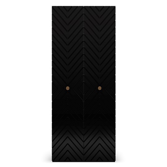 Шкаф с глухим фасадом Марсель 900 (черный) в Стерлитамаке - изображение 1
