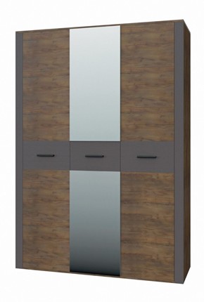 Шкаф трехдверный Куба ШР-3 (С зеркалом) в Стерлитамаке - изображение