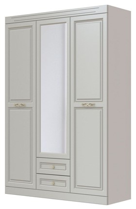 Шкаф трехдверный в спальню Олимп ШР-3 (Фисташковый) 1 зеркало в Уфе - изображение