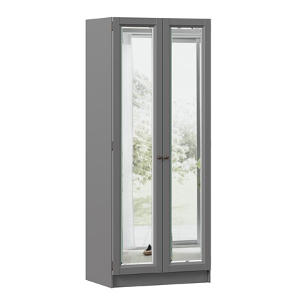 Шкаф с 2 дверьми  Амели (Оникс Серый) ЛД 642.840 в Стерлитамаке - изображение