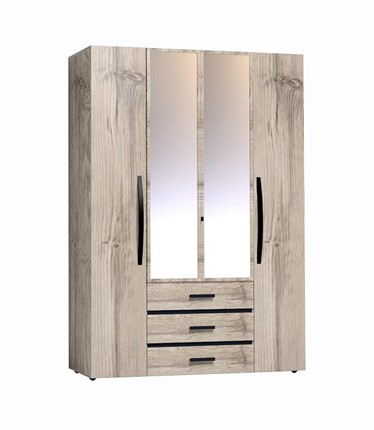 Шкаф для одежды Nature 555, Гаскон Пайн-Черный в Стерлитамаке - изображение