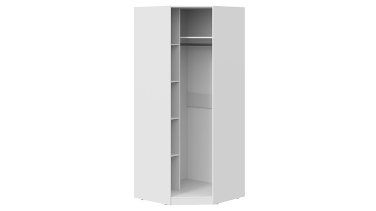 Угловой шкаф со стеклянной дверью Глосс СМ-319.07.311 (Белый глянец/Стекло) в Стерлитамаке - изображение 2