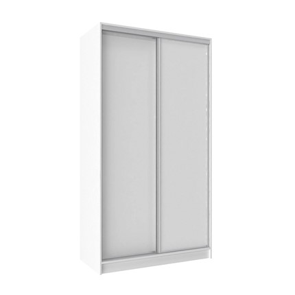 Шкаф 2-х створчатый 1350 Домашний ЛДСП/ЛДСП, Белый в Стерлитамаке - изображение