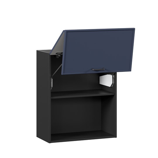 Кухонный горизонтальный шкаф 600 комбинированный Индиго ЛД 298.970.000.167, Чёрный/Тёмно-синий в Стерлитамаке - изображение 1