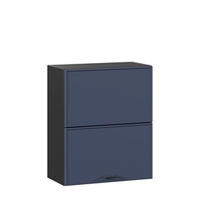 Кухонный горизонтальный шкаф 600 комбинированный Индиго ЛД 298.970.000.167, Чёрный/Тёмно-синий в Стерлитамаке