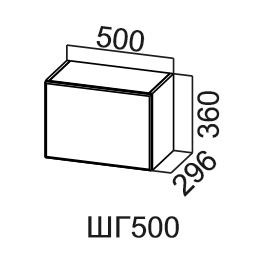 Навесной шкаф Модус, ШГ500/360, цемент светлый в Стерлитамаке - предосмотр
