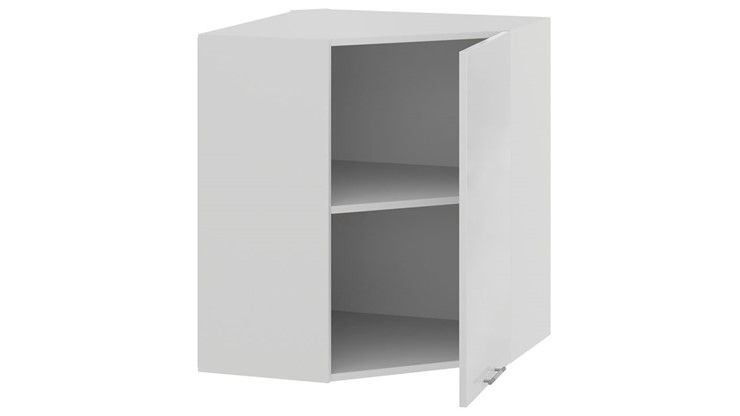 Угловой шкаф на кухню Весна 1В6У (Белый/Белый глянец) в Стерлитамаке - изображение 1