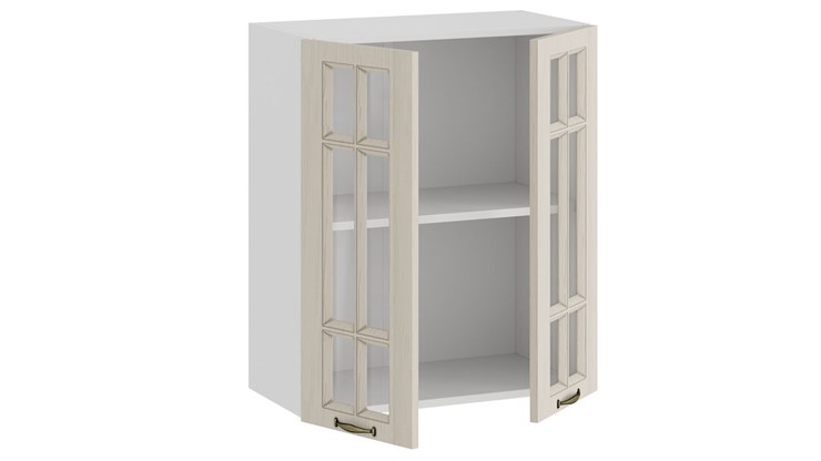 Настенный шкаф Лина 1В6С (Белый/Крем) в Стерлитамаке - изображение 1