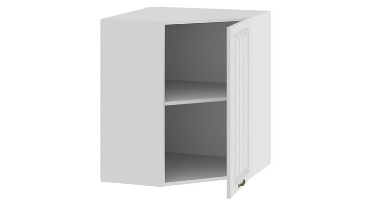 Угловой навесной шкаф Лина 1В6У (Белый/Белый) в Стерлитамаке - изображение 1