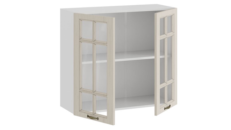 Настенный шкаф Лина 1В8С (Белый/Крем) в Стерлитамаке - изображение 1