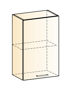 Навесной кухонный шкаф Яна L450 Н720 (1 дв. гл.) в Стерлитамаке - предосмотр