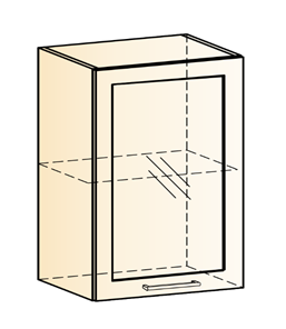 Шкаф навесной Яна L500 Н720 (1 дв. рам.) в Стерлитамаке