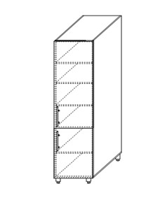 Навесной кухонный шкаф Мыло, хозяйственный 2070*400*525 мм, ШХ 400 в Стерлитамаке