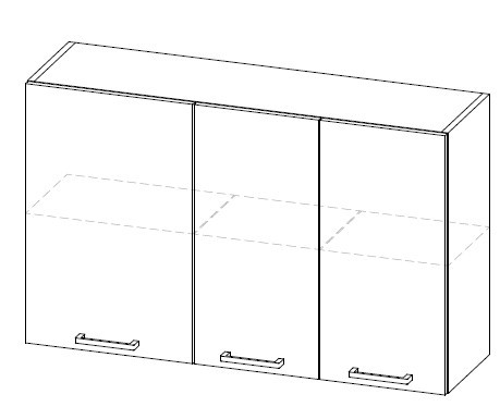 Кухонный шкаф Эконика 62*120*28 см в Стерлитамаке - изображение 1