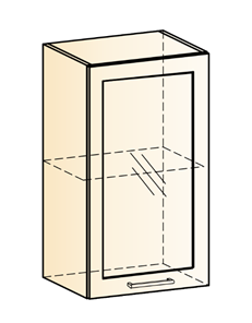 Навесной шкаф Яна L400 Н720 (1 дв. рам.) в Уфе
