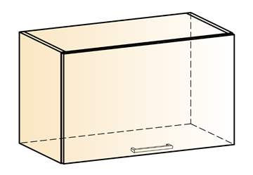 Шкаф навесной Яна L600 Н360 (1 дв. гл.) в Стерлитамаке - предосмотр