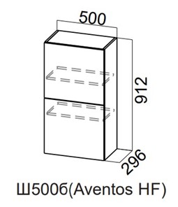 Шкаф кухонный Модерн New барный, Ш500б(Aventos HF)/912, МДФ в Уфе