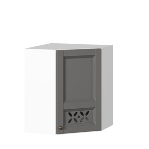 Кухонный шкаф Амели-3 угловой 600 ЛД 299.610.000.055, Белый/Оникс серый в Стерлитамаке