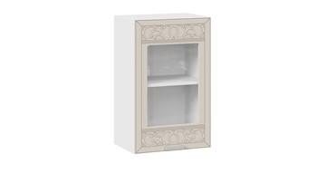 Навесной кухонный шкаф Долорес 1В45С (Белый/Крем) в Уфе
