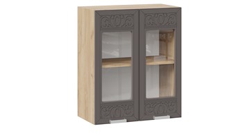 Навесной кухонный шкаф Долорес 1В6С (Дуб крафт золотой/Муссон) в Салавате