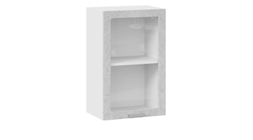 Шкаф кухонный Гранита 1В45С (Белый/Бетон снежный) в Уфе