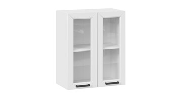 Настенный шкаф Лорас 1В6С (Белый/Холст белый) в Салавате