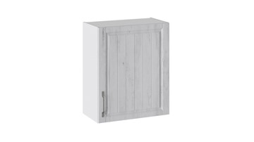 Навесной кухонный шкаф Прованс (Белый глянец/Санторини светлый) В_72-60_1ДР в Уфе