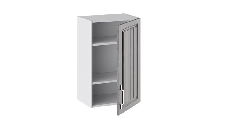Кухонный навесной шкаф Прованс (Белый глянец/Санторини темный) В_72-45_1ДР в Стерлитамаке - изображение 1
